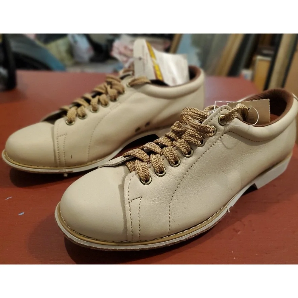 Vintage Rare Don Carter Mens Leather Upper Bowling Shoes Size 8.5 Made In‎ USA